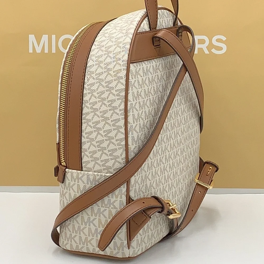 MICHAEL KORS Kenly Medium Backpack Signature Vanilla Bag